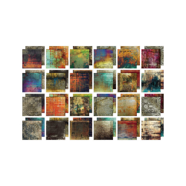 Tim Holtz® Idea-ology® Paper Stash 2025 Vault Abandoned 8" x 8" - Image 2