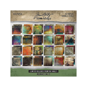 Tim Holtz® Idea-ology® Paper Stash 2025 Vault Abandoned 8" x 8"