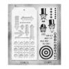 Tim Holtz Mixed-Media Stamps & Stencil Set — Inquisitive, Arrows and Dotted Line - Image 2