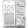 Tim Holtz Mixed-Media Stamps & Stencil Set — Christmastime, Deco Arch and Starry - Image 2