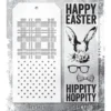 Tim Holtz Mixed-Media Stamps & Stencil Set — Hipster Bunny, Plaid and Polkadot - Image 2