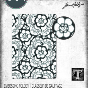 Sizzix Multi Level Textured Impressions Embossing Folder -- Vault Lace by Tim Holtz