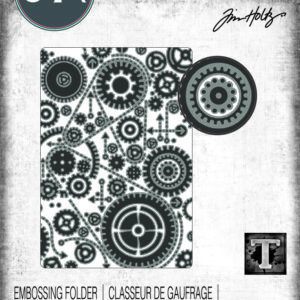 Sizzix Multi Level Textured Impressions Embossing Folder -- Vault Gears by Tim Holtz