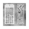 Tim Holtz Mixed-Media Stamps & Stencil Set -- Snarky Cat, Tiles, and Splotches - Image 2