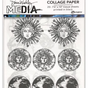 Dina Wakley Media Collage Paper - Antiquities