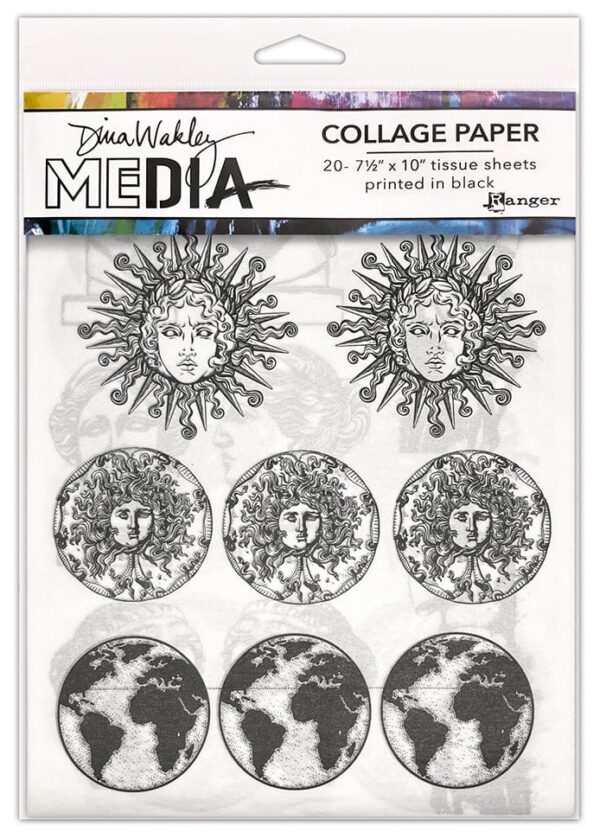 Dina Wakley Media Collage Paper - Antiquities