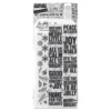 Tim Holtz Mixed-Media Stamps & Stencil Set — Bold Tidings, Flurries and Gatherings