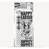Tim Holtz Mixed-Media Stamps & Stencil Set — Hipster Bunny, Plaid and Polkadot