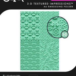 Sizzix 3-D Textured Impressions Embossing Folder - Posh Patterns by Catherine Pooler