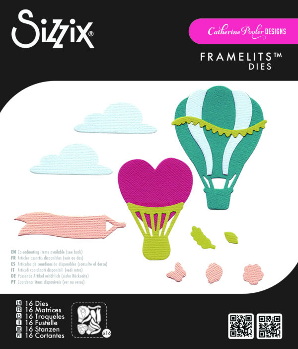 Sizzix Framelits Die Set 16PK - Up and Away #2 by Catherine Pooler