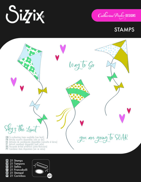 Sizzix Clear Stamps Set 21PK - Sky’s the Limit by Catherine Pooler