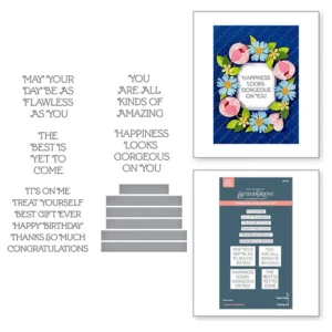Flawless Sentiments Press Plate & Die Set