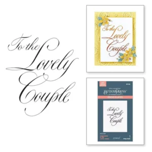Copperplate To the Lovely Couple BetterPress Plate