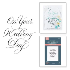 Copperplate On Your Wedding Day BetterPress Plate