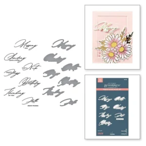 Crafty Hugs Sentiments Press Plate & Die Set