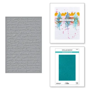 Scribbled Letter Embossing Folder