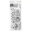 Tim Holtz Mixed-Media Stamps & Stencil Set — Blueprint Christmas 1, Twinkle and Flurries