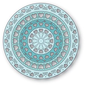 Poppystamps Craft Die – Nordic Heart Pattern Rings 2688