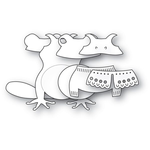 Poppystamps Craft Die – Nordic Sitting Frog 2705 - Image 2