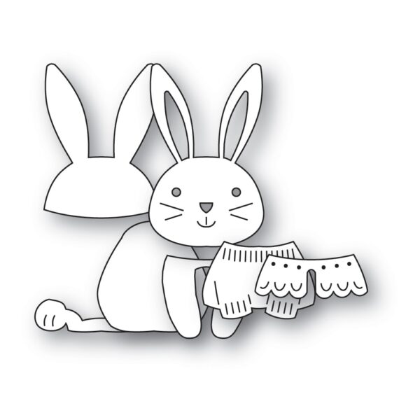 Poppystamps Craft Die – Nordic Adorable Bunny 2706 - Image 2