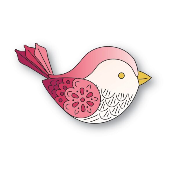 Poppystamps Craft Die – Nordic Petalpoint Bird 2711