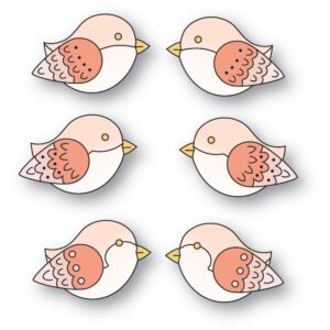 Poppystamps Craft Die – Nordic Birds of a Feather 2712
