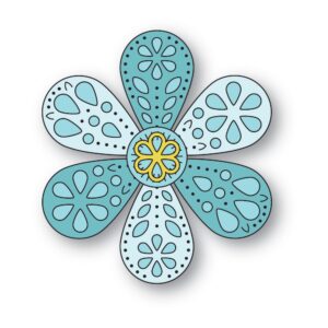 Poppystamps Craft Die – Nordic Pretty Petal Flower 2713