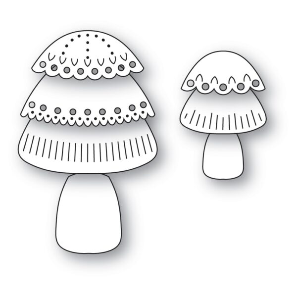 Poppystamps Craft Die – Nordic Button Mushrooms 2715 - Image 2