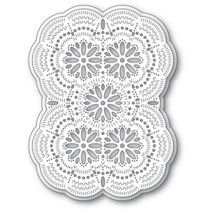 Poppystamps Craft Die – Nordic Floral Burst Background 2727
