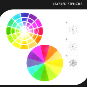 Sizzix Layered Stencils 3PK - Color Wheel by Eileen Hull (Expected in May 2025)