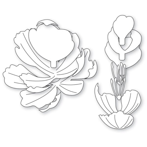 Memory Box Die – Refined Peony Bloom 94873 - Image 2