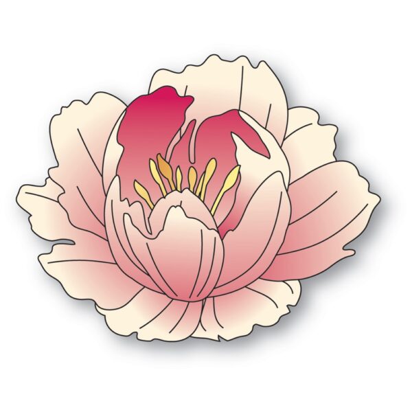 Memory Box Die – Graceful Peony Blossom 94877