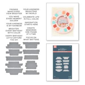 Reel Color Sentiments BetterPress Plate & Die Set