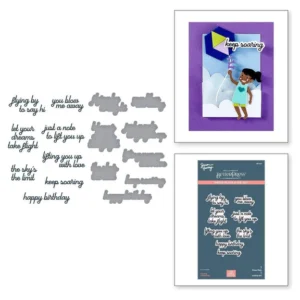 Soaring Sentiments Press Plate & Die Set