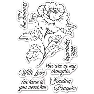 Memory Box Clear Stamp Set -- With Sympathy CL5291