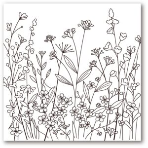 Memory Box Cling Stamp -- Wildflower Field CS2086