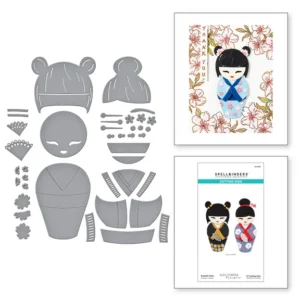 Kokeshi Dolls Etched Dies