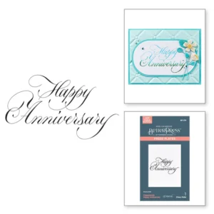 Copperplate Happy Anniversary BetterPress Plate