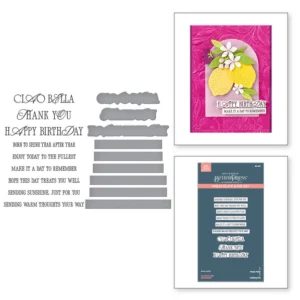 La Dolce Vita Sentiments BetterPress Plate & Die Set