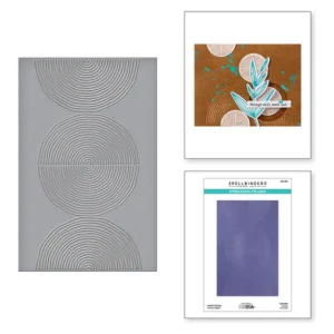 Lined Circles Embossing Folder