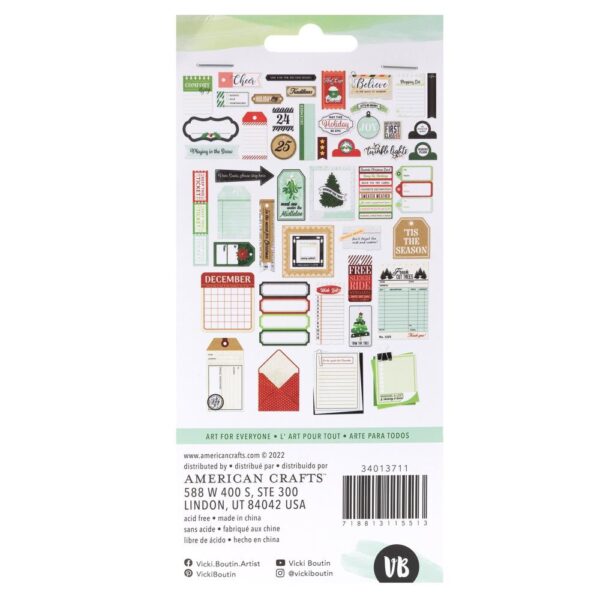 Vicki Boutin Evergreen & Holly Ephemera Cardstock Die-Cuts -- Journaling - Image 2