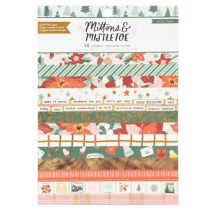 Crate Paper Single-Sided Paper Pad -- Mittens & Mistletoe