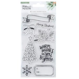 Mittens & Mistletoe Acrylic Clear Stamps