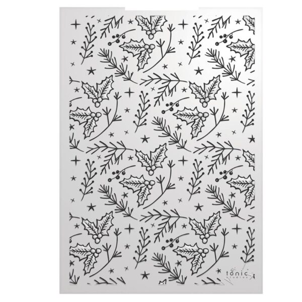 Tonic Studios 3D Embossing Folder --Mistletoe - Timeless Tidings - Image 3