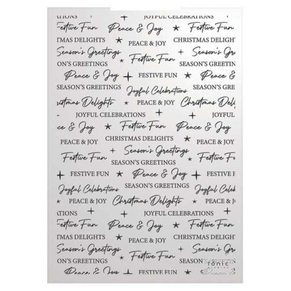 Tonic Studios 3D Embossing Folder -- Season's Greetings - Timeless Tidings - Image 3