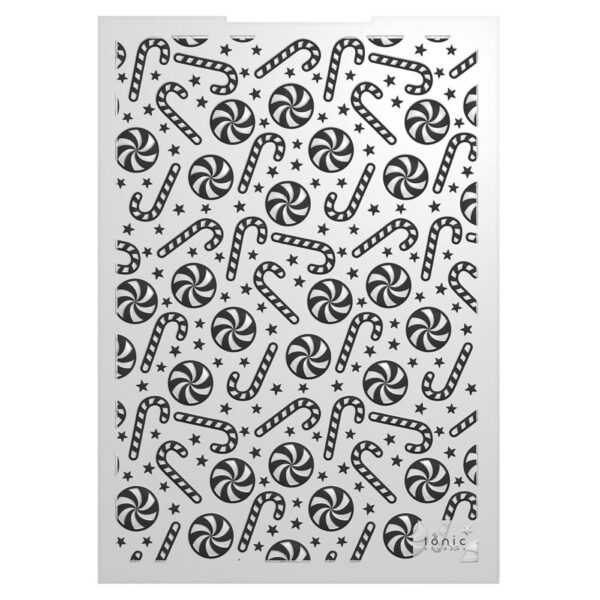 Tonic Studios 3D Embossing Folder -- A Candy Cane Christmas - Image 3