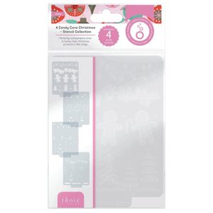 Tonic Studios Stencil Set -- A Candy Cane Christmas