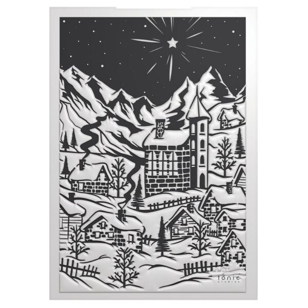 Tonic Studios 3D Embossing Folder -- A Very Festive Fayre Winter Village - Image 2
