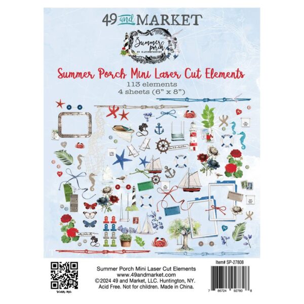 49 And Market Mini Laser Cut Outs -- By Sea, Summer Porch