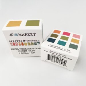 49 And Market Postage Washi Tape Roll -- Spectrum Sherbet
